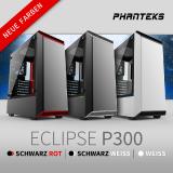 NEU bei Caseking - Der Phanteks Eclipse P300 Midi-Tower erscheint in drei neuen Farbeditionen