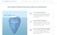 Klimaneutralität.de - Ihr Einstieg in Corporate, Product und Project Carbon Footprint plus Verifizierung & Co.
