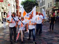 Rostock und Kiel starteten Reihe der Warnstreiks