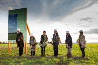 Symbolischer Spatenstich für Windpark Hoort
