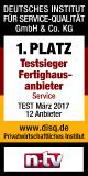 FingerHaus als Testsieger in Sachen Service-Qualität