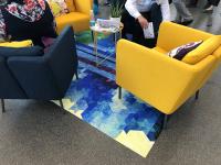 Designer entwerfen Teppiche für Airport Lounges der Zukunft