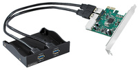SuperSpeed USB3.0-Frontpanel "SSF-5002" für 3,5"-Laufwerksschacht