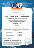 ISO 9001 Zertifizierung erfolgreich abgeschlossen