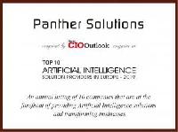 Award for Panther Solutions: Top 10 Artificial Intelligence Solution Provider in Europe