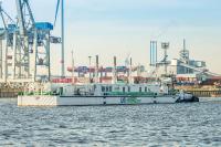 Reibungsloser Betrieb der LNG Hybrid Barge in Hamburg