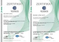 Infinigate erhält Zertifikate für ISO Qualitätsmanagement- und Informationssicherheitsmanagement Systeme