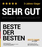 BESTE BANK vor Ort: 3-Jahres-Sieger von 2019 bis 2021