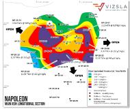 Vizsla expands Napoleon further towards surface, to depth and to the North at Panuco Project, Mexico