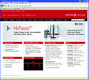 Pfeiffer Vacuum präsentiert neuen Internet-Auftritt