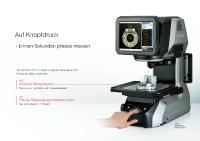 Neuer Messprojektor mit vierfachem Messvolumen und Lichttaster