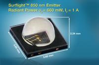 Die schnellen und leistungsstarken Infrarot-LEDs der Vishay-Baureihe VSMY98545 können jetzt über TTI bestellt werden