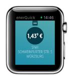 EnerQuick navigiert per Smartwatch zur günstigsten Tankstelle im Umkreis