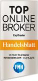 CapTrader erhält Handelsblatt-Auszeichnung „Top Online Broker“