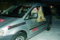 Santa Claus lässt Rentierschlitten stehen