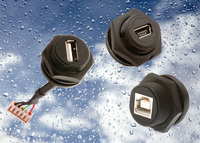 Im Industrie-Einsatz: Wasserdichte USB-Steckverbinder