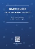 Der BARC Guide Data, BI & Analytics 2022 kommt heraus