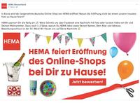 HEMA feiert Eröffnung des Deutschen Online-Shops im Wohnzimmer eines Fans
