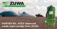 ATEX approved waste water pumps from ZUWA
