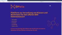 BIMeta - die erste digitale Plattform für alle BIM-Klassen und -Eigenschaften im Bauwesen
