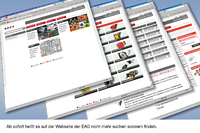 Ab sofort heißt es auf der Webseite der EAO nicht mehr suchen sondern finden