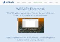 Relaunch WEEASY Enterprise Webseite