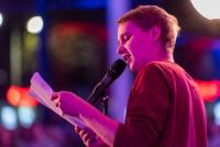 Yannick Steinkellner gewinnt den fünften Poetry Slam im Regionshaus