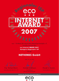 NETHINKS als bester regionaler ISP ausgezeichnet