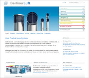 Relaunch der BerlinerLuft. Homepage