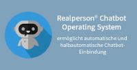 Realperson® Chatbot Operating System ermöglicht automatische und halbautomatische Chatbot-Einbindung