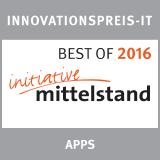 pds Service App mit "Best-Of Innovationspreis-IT" Signet 2016 ausgezeichnet