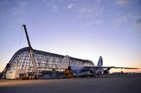 Satellit EUTELSAT 25B in Kourou angekommen