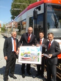 Symbolische Übergabe des 1. Dortmunder Niederflur-Stadtbahnwagens NGT8