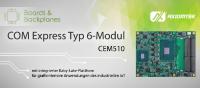 AXIOMTEKs COM-Express Modul Typ 6 für grafikintensive Anwendungen