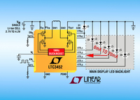 Synchronous Buck-Boost White LED Driver Provides Both LCD Backlighting & Flash