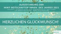 Auszeichnung der "MINT-Botschafter*innen des Jahres 2021"