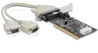 Delock präsentiert die Exoten der seriellen PCI/PCIe Karten: Die PCI Karten 2x/4x seriell und PCIe 2x/4x seriell