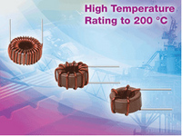 Vishay's New Toroidal High-Temperature Inductor Offers Industry's Lowest Inductance Down to 0.47microH and Lowest DCR with Vertical- and Horizontal-Mount Options