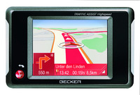 Becker stellt auf der Car & Sound 2006 in Sinsheim die High-Speed Variante des Traffic Assist vor.