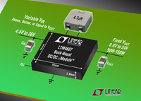 DC/DC-uModule-Aufwärts-/Abwärtsregler mit 97% Wirkungsgrad für Eingangsspannungen bis 36V und Ausgangsspannungen bis 24V
