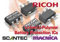 Ricoh stellt 2 neue 1-Cell Li-Ion/Li-Polymer Batterie-Überwachungs-ICs R5475N und R5478N vor