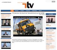 Erster Interview-Gast im TV-Studio des Branchen-Senders Telematik.TV auf der heutigen T-Matik ist Guido Gorki, Evertz GmbH - TomTom-Goldpartner