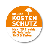 blau.de Kostenschutz: Unbegrenztes Telefonieren, SMS Versenden und Surfen - und nie mehr als 39 Euro zahlen