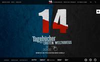 Netzbewegung realisiert das begleitende Webspecial zum internationalen TV-Projekt "14 - Tagebücher des Ersten Weltkriegs"