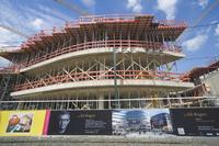 Der Rohbau steht