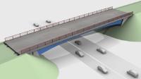 Intelligente Segmentbrücke Bögl der zweiten Generation überspannt die Ortsumgehung Mühlhausen im Zuge der B299