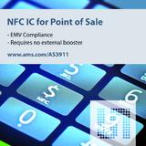 New contactless payment terminals using AS3911 reader chip from ams gain EMV certification