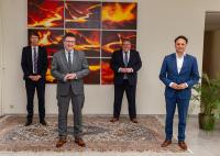 Innovation for the future: Stefan Kaufmann, Federal Innovation Commissioner for Green Hydrogen (BMBF), is gathering information about the Green Steel initiative and about the use of hydrogen at Dillinger and Saarstahl