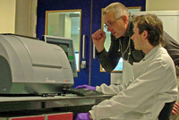 Blutgruppenbestimmung und Diagnose von Infektionskrankheiten mit Microarray-basierten Assays