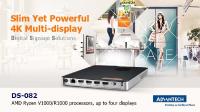 Advantech Launches Slim and Powerful DS-082 4K Digital Signage Player